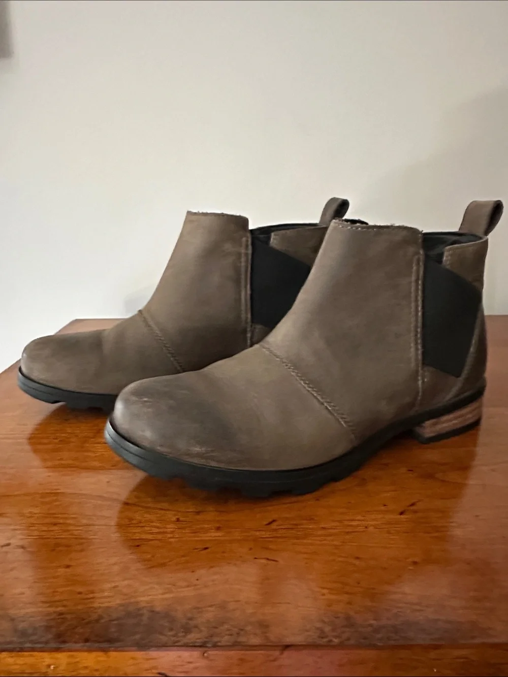 Sorel Taupe Chelsea Booties - Slip-On Ankle Boots